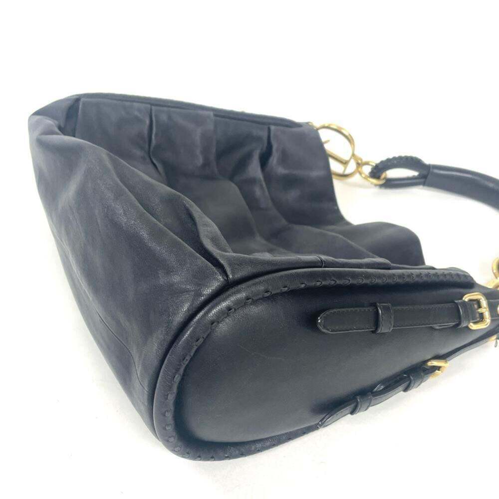 CHRISTIAN DIOR Black Leather Shoulder Bag - Picture 3 of 8